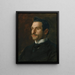 Portrait af Francesco Romano - Thomas Eakins — indrammet kunstværk på væggen