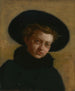 Portrait af Lillian Hammit, pige med stor hat - Thomas Eakins — visning af kunstværket