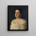Portrait af fru Matilda Searight - Thomas Eakins — indrammet kunstværk på væggen