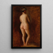 Kvinde stående bagudvendt maleri - Thomas Eakins — indrammet kunstværk på væggen