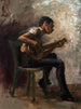 Le spiller på banjo - Thomas Eakins — visning af kunstværket