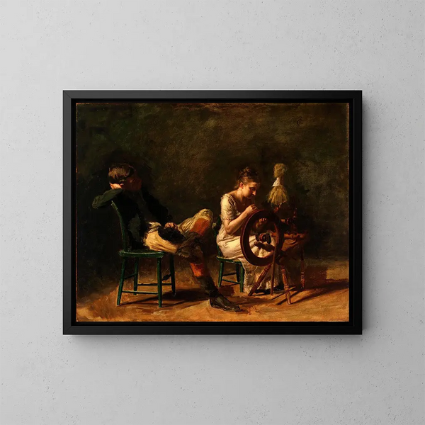 La Courtoisie - Thomas Eakins — indrammet kunstværk på væggen