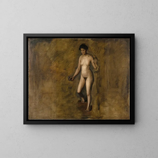 William Rush-modellen - Thomas Eakins — indrammet kunstværk på væggen