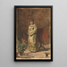 den unge pige, der mediterer - Thomas Eakins — indrammet kunstværk på væggen