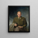 Dwight D. Eisenhower - Thomas Edgar Stephens — indrammet kunstværk på væggen