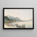 Vue sur le lac de Côme vers Bellagio - Thomas Ender — indrammet kunstværk på væggen