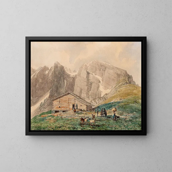 Forteresse de Saint-Pétersbourg nær Silz i Tyrol - Thomas Ender — indrammet kunstværk på væggen