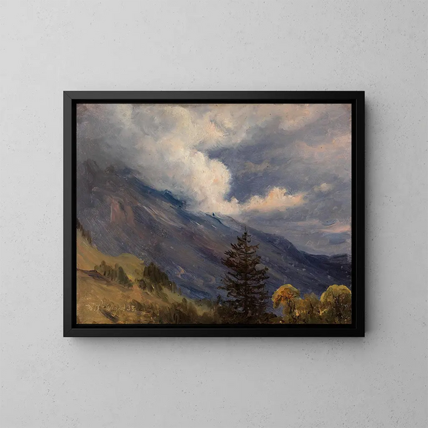 Vue de Grindelwald en Suisse - Thomas Fearnley — indrammet kunstværk på væggen