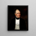 Portrait af Sam Houston 1793-1863 - Thomas Flintoff — indrammet kunstværk på væggen