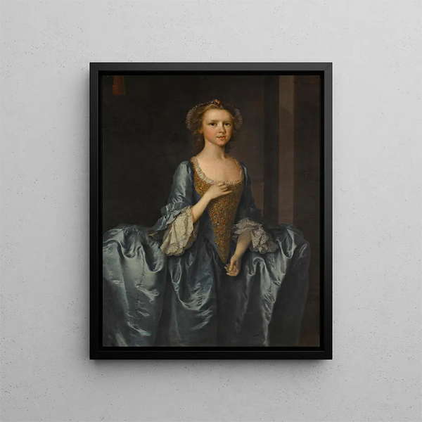 Thomas Frye - Portrait Of Mrs Hibbert When A Girl.webp