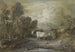En hyrde med tre køer ved en højdedam - Thomas Gainsborough — visning af kunstværket