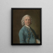 En mand kaldet M. Wood, danselæreren - Thomas Gainsborough — indrammet kunstværk på væggen