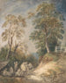 landevej med romaer på hvile - Thomas Gainsborough — visning af kunstværket