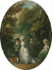 Henri duc de Cumberland 1745-1790 med hertuginden af Cumberland 1743-1798 og Lady Elizabeth Lu - Thomas Gainsborough — visning af kunstværket