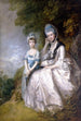 Hester Comtesse de Sussex og hendes datter Lady Barbara Yelverton - Thomas Gainsborough — visning af kunstværket
