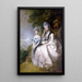 Hester Comtesse de Sussex og hendes datter Lady Barbara Yelverton - Thomas Gainsborough — indrammet kunstværk på væggen