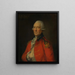 oberst Paul Pechell - Thomas Gainsborough — indrammet kunstværk på væggen