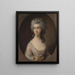 Marie Heberden - Thomas Gainsborough — indrammet kunstværk på væggen