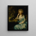 Mme William Tennant og Mary Wylde siddende i et landskab - Thomas Gainsborough — indrammet kunstværk på væggen