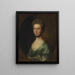 Portrait af Mme Isaac Elton - Thomas Gainsborough — indrammet kunstværk på væggen