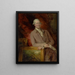 Portrait af James Christie - Thomas Gainsborough — indrammet kunstværk på væggen