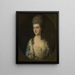 Portræt af en ung kvinde kaldet Miss Sparrow - Thomas Gainsborough — indrammet kunstværk på væggen