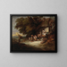 La porte du cottage - Thomas Gainsborough — indrammet kunstværk på væggen