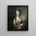 L'Honorable Mme Thomas Graham - Thomas Gainsborough — indrammet kunstværk på væggen