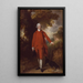 L'honorable Richard Savage Nassau De Zuylestein MP - Thomas Gainsborough — indrammet kunstværk på væggen