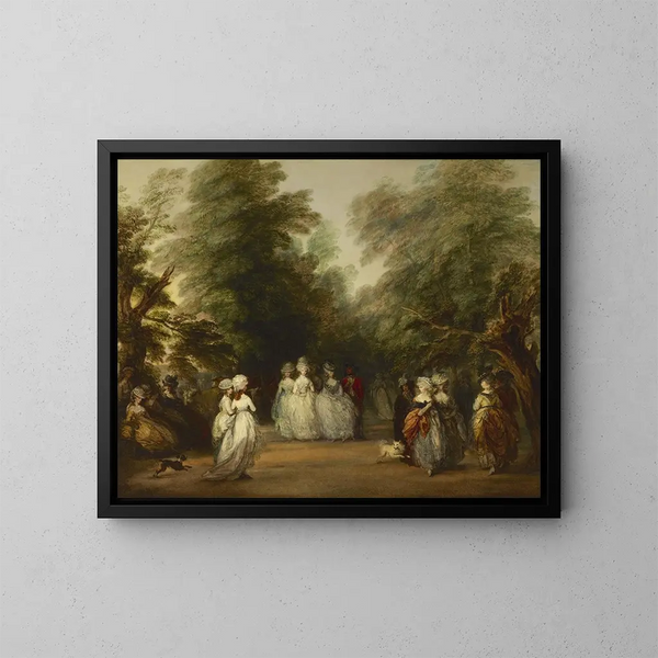 Le Mall i St James-parken - Thomas Gainsborough — indrammet kunstværk på væggen