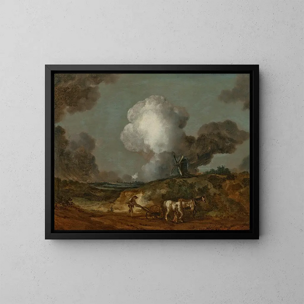 La charrue de Suffolk - Thomas Gainsborough — indrammet kunstværk på væggen