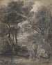Landskab med træer og personer - Thomas Gainsborough — visning af kunstværket