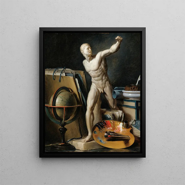 Thomas Germain Joseph Duvivier - Still Life With Sphere Palette And Antique Plaster.webp