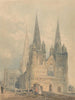 Lichfield Domstol Staffordshire - Thomas Girtin — visning af kunstværket