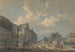 "La grange dîmière à Abbotsbury avec l'abbaye sur la colline" af Thomas Girtin — visning af kunstværket