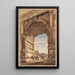 L'Arc de Titus, der vender mod Colosseum i Rom - Thomas Hartley Cromek — indrammet kunstværk på væggen