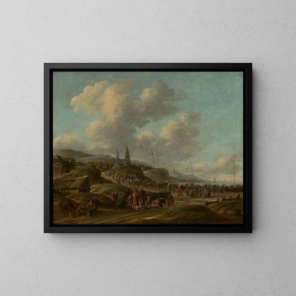Côte à Scheveningen - Thomas Heeremans — indrammet kunstværk på væggen
