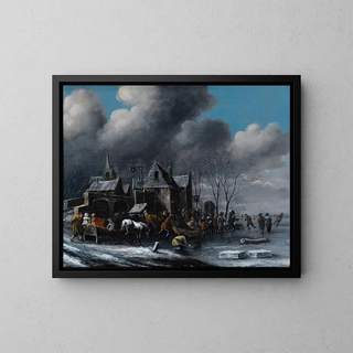 Thomas Heeremans - Skaters On A Frozen River.webp