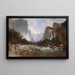Vue de la vallée de Yosemite - Thomas Hill — indrammet kunstværk på væggen