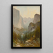 Vallée de Yosemite - Thomas Hill — indrammet kunstværk på væggen
