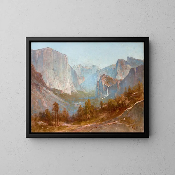 Vallée de Yosemite depuis Inspiration Point - Thomas Hill — indrammet kunstværk på væggen