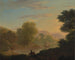 En imaginær kystscene med Venus-templet i Baïes - Thomas Jones — visning af kunstværket