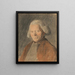 Portrait af Joseph Brown fra Norwich 1720-1800 maler - Thomas Kerrich — indrammet kunstværk på væggen