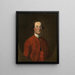 General John Bradstreet - Thomas McIlworth — indrammet kunstværk på væggen