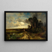 Ramener le bétail, côte de Floride - Thomas Moran — indrammet kunstværk på væggen