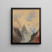 Toppen af Great Fall Yellowstone - Thomas Moran — indrammet kunstværk på væggen