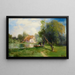 nær East Hampton, Long Island - Thomas Moran — indrammet kunstværk på væggen