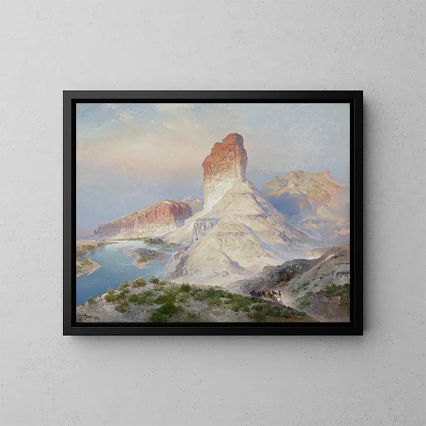 L'été indien à Green River, Wyoming - Thomas Moran — indrammet kunstværk på væggen