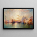 Venise Grand Canal ved solnedgang - Thomas Moran — indrammet kunstværk på væggen