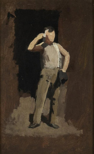 Thomas Pollock Anshutz - Boy in Brown study for The Ironworkers Noontime.webp
